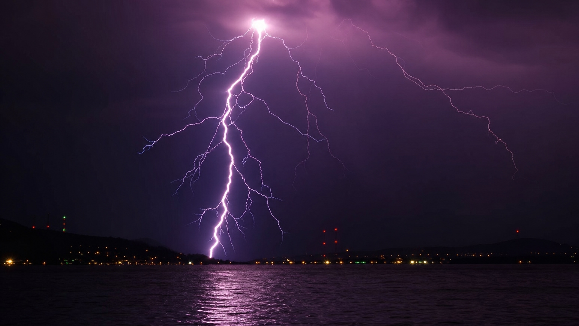 purple lightning strike hd