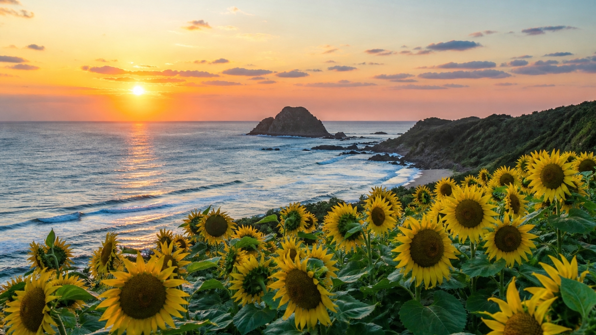 sunflowerssea scapes
