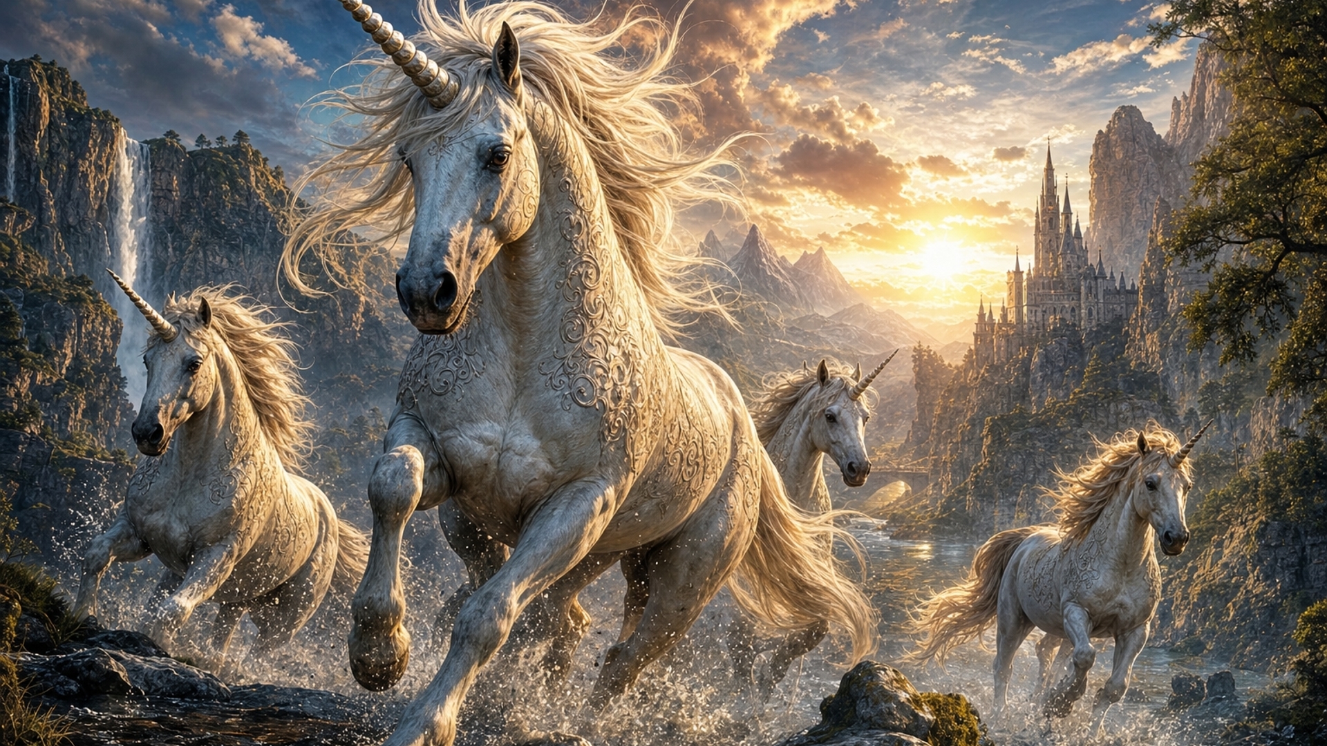 Unicorns in motion