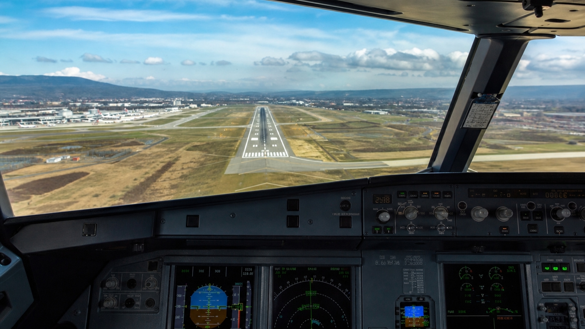day landing cockpit view hd