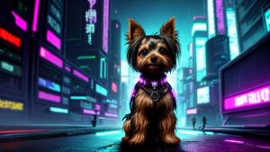 Cyberpunk yorkie