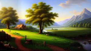 classic landscape painting