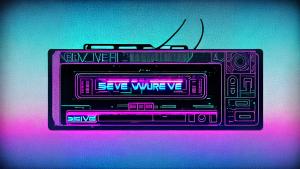 Synthwave cassette tape