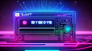 Synthwave cassette tape