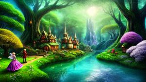 Imaginary fairy tale world