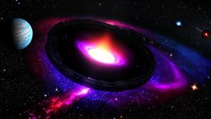 Black hole stars space universe