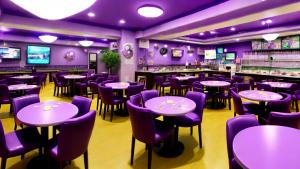 Anime cafe purple anime city