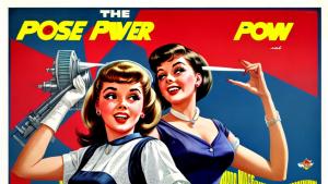 1960 girl power Rosie vintage poster