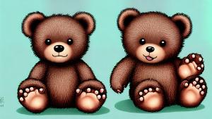 Cute baby bear illustration