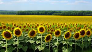 Sunflowers field