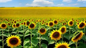 Sunflowers field