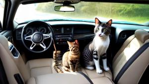 cat in car