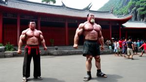 strong man in Asien