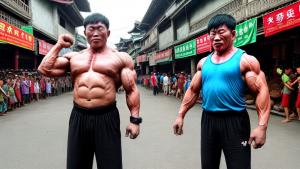 strong man in Asien