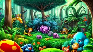 Cartoon jungle