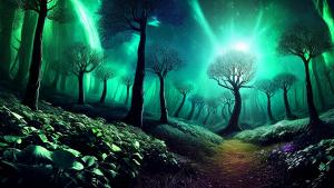 alien space forest