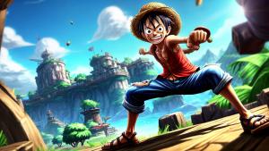 Monkey D. Luffy in a League of Legends game