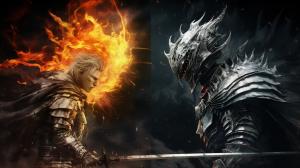 Havel from dark souls fighting versus ichigo kurosaki