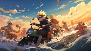 Naruto characters drifting