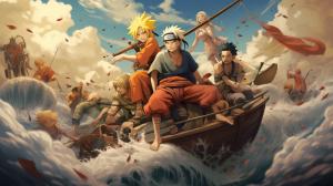 Naruto characters drifting