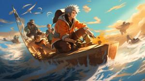 Naruto characters drifting