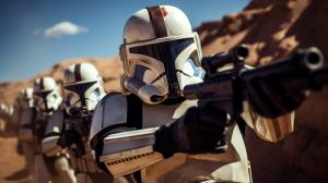 501st clone troopers shooting jedi