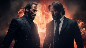 John wick as god versus chuck norris