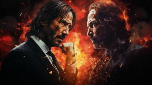 John wick as god versus chuck norris