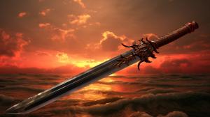 Anime sunrise war peace sword