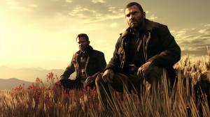 Niko Bellic y Arthur Morgan tomando mate en un paisaje