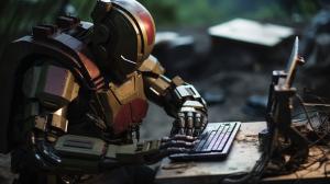 Military hacking computer iron man