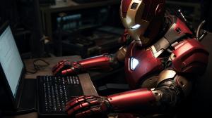 Military hacking computer iron man