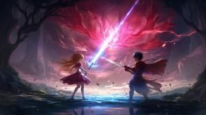 Magical anime fight