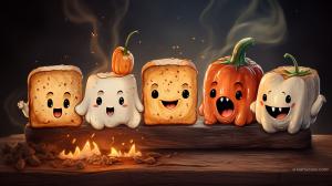 Spooky toast cute