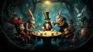 Doctor who tea party in wonderland