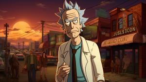 Rick sanchez and a TARDIS