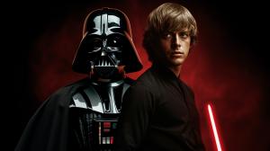 star wars darth vader and luke skywalker wallpaper