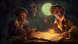 Guybrush Threppwood vs Lechuck in Monkey island