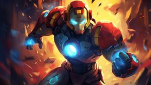 Megaman video game with ironman