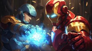 Megaman video game with ironman