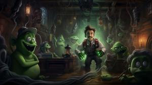 Luigi's mansion and Ghostbusters