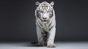 A tiger with white stripes