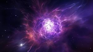 Crab nebula, purple, bright, stars, vast, planets