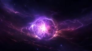 Crab nebula, purple, bright, stars, vast, planets