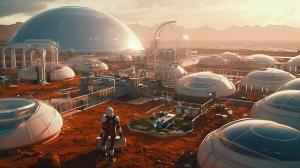 Human colonies on mars with advanced technology