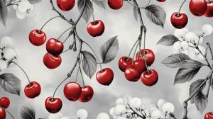 Ruby da Cherry and Scrim wallpaper grey