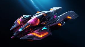 Spaceship neon space