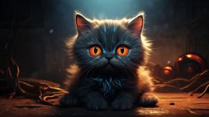 Cute creepy Cat