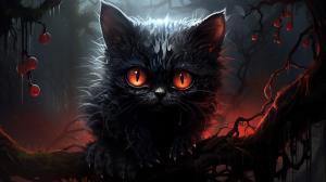 Cute creepy Cat