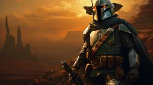 Boba fett but as a cowboy